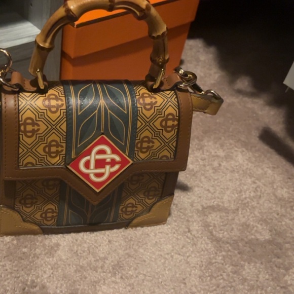 Casablanca Women's Brown
Jeanne Mini Logo Leather Shoulder bag - Picture 2 of 9